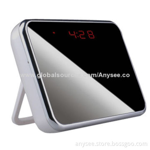 Desk Clock Camera for Babies' Care with 160° Viewing Angle, JPEG Picture Format